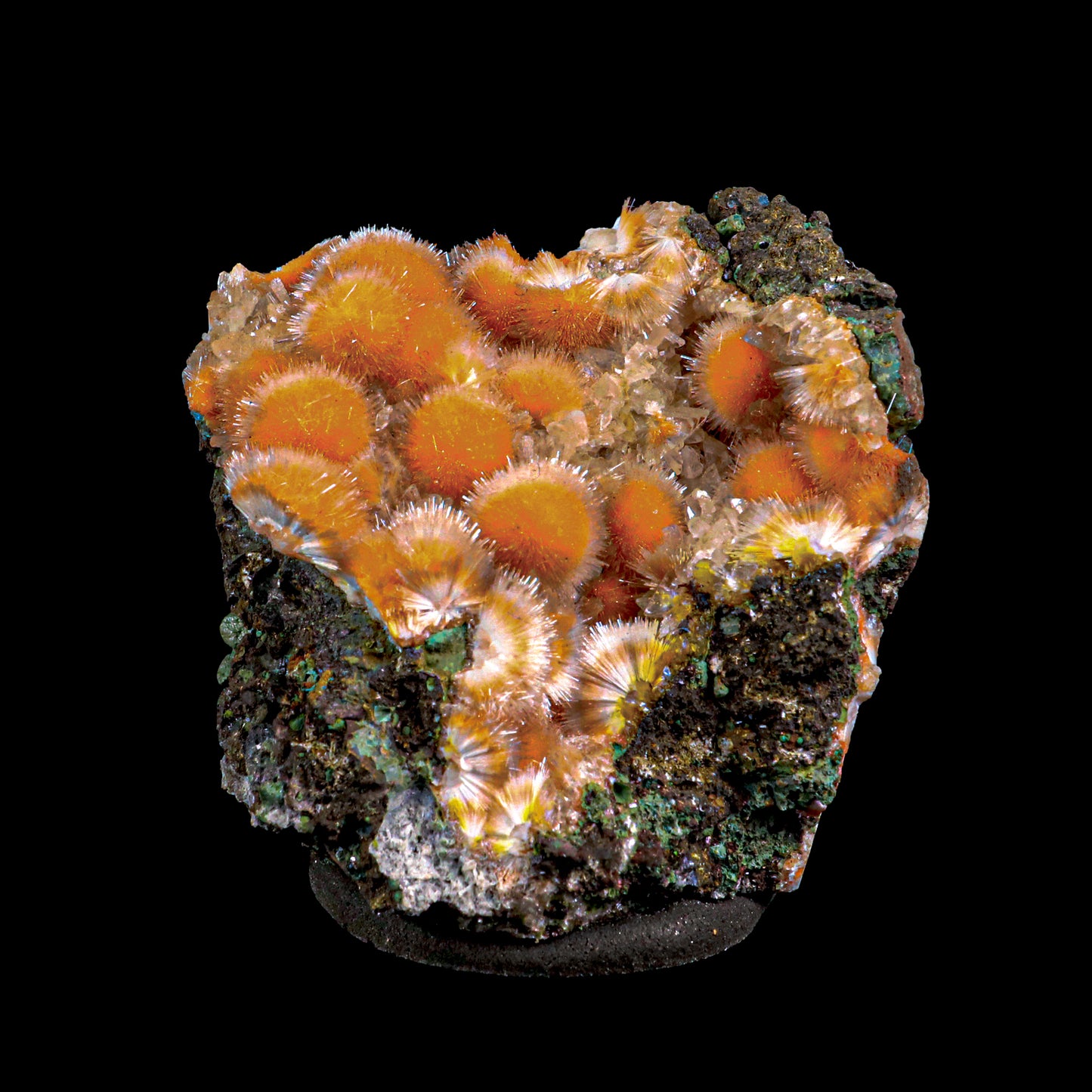 Thomsonite Orange Rare Find Natural Mineral Specimen # B 6855