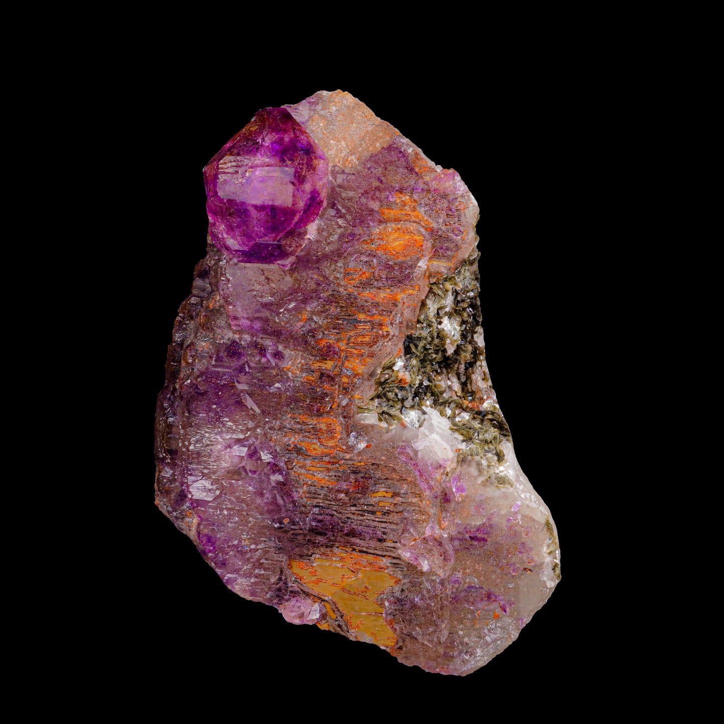 Amethyst with Mica Natural Mineral Specimen  # B 6858