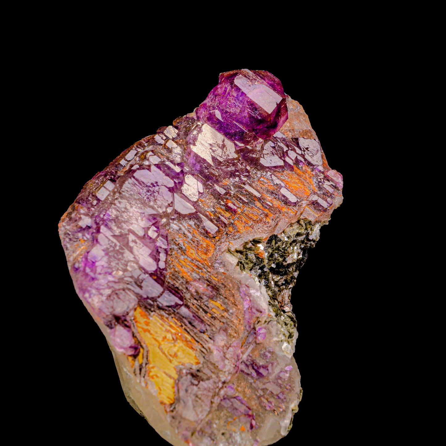 Amethyst with Mica Natural Mineral Specimen  # B 6858