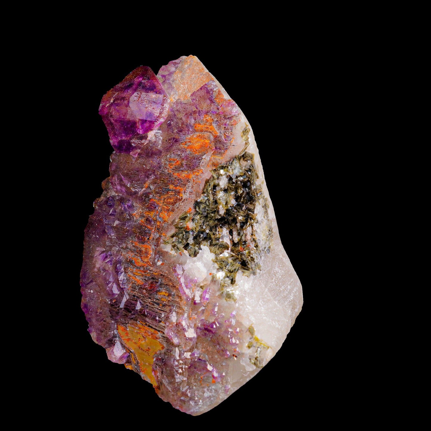 Amethyst with Mica Natural Mineral Specimen  # B 6858