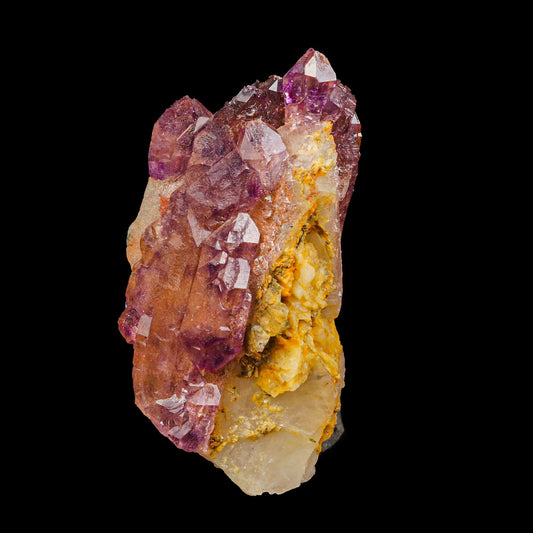 Amethyst With Quartz Natural Mineral Specimen  # B 6861