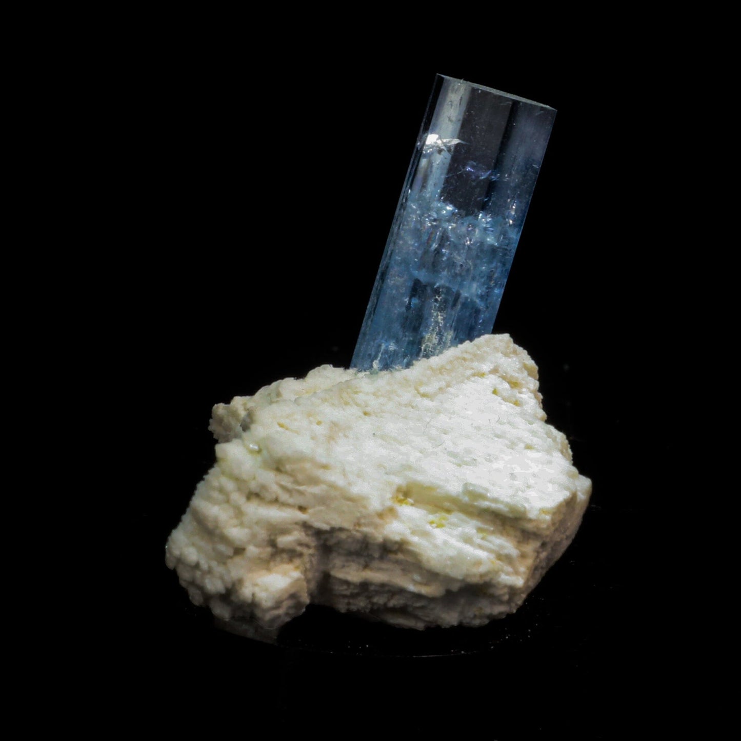 Aquamarine with Feldspar Natural Mineral Specimen