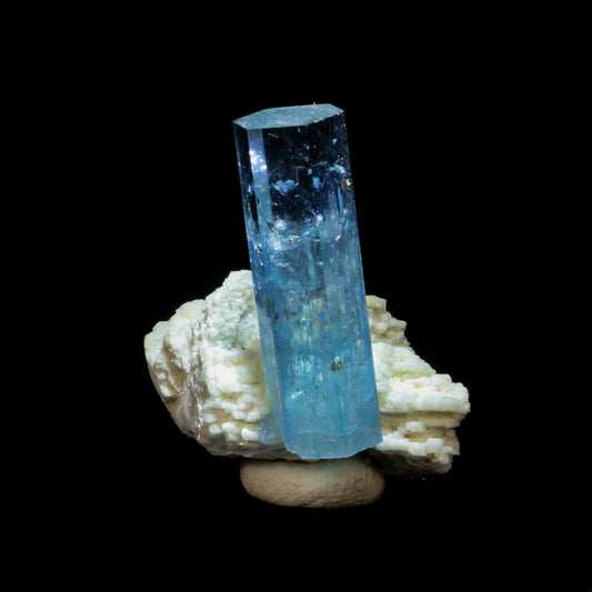 Aquamarine with Feldspar Natural Mineral Specimen