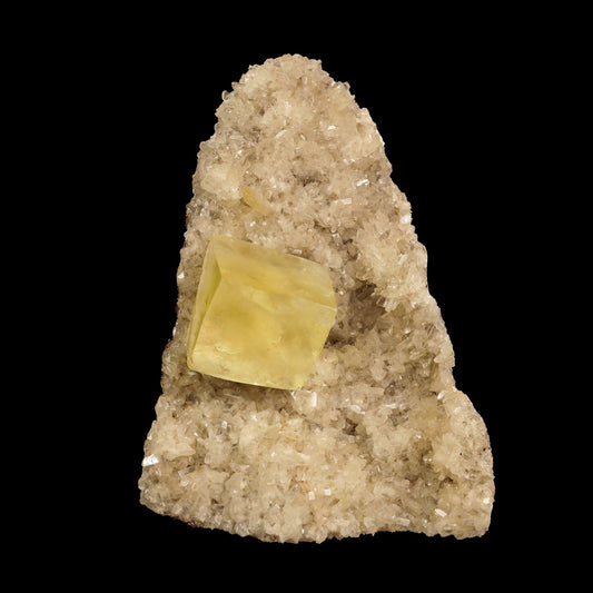 Calcite Cube with Heulandite free standing Natural Mineral Specimen