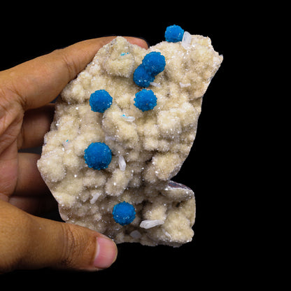 Cavansite on Heulandite (Rare Find) Natural Mineral Specimen # B 6907 (usa)