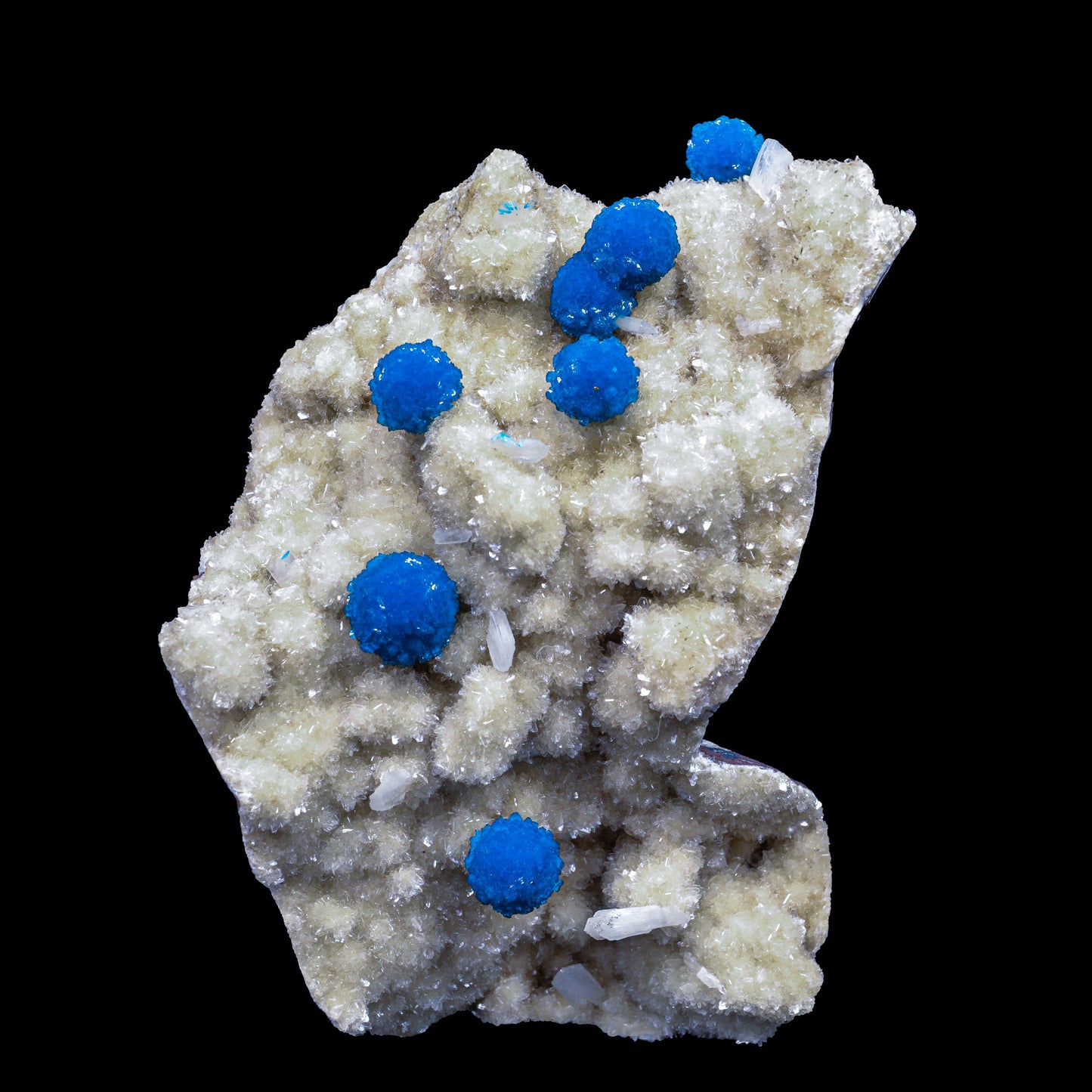 Cavansite on Heulandite (Rare Find) Natural Mineral Specimen # B 6907 (usa)