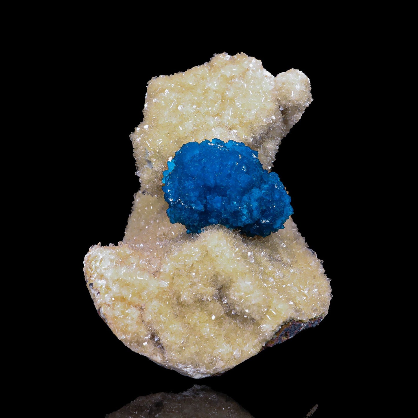 Cavansite on Heulandite (Rare Find) Natural Mineral Specimen # B 6912 (usa)