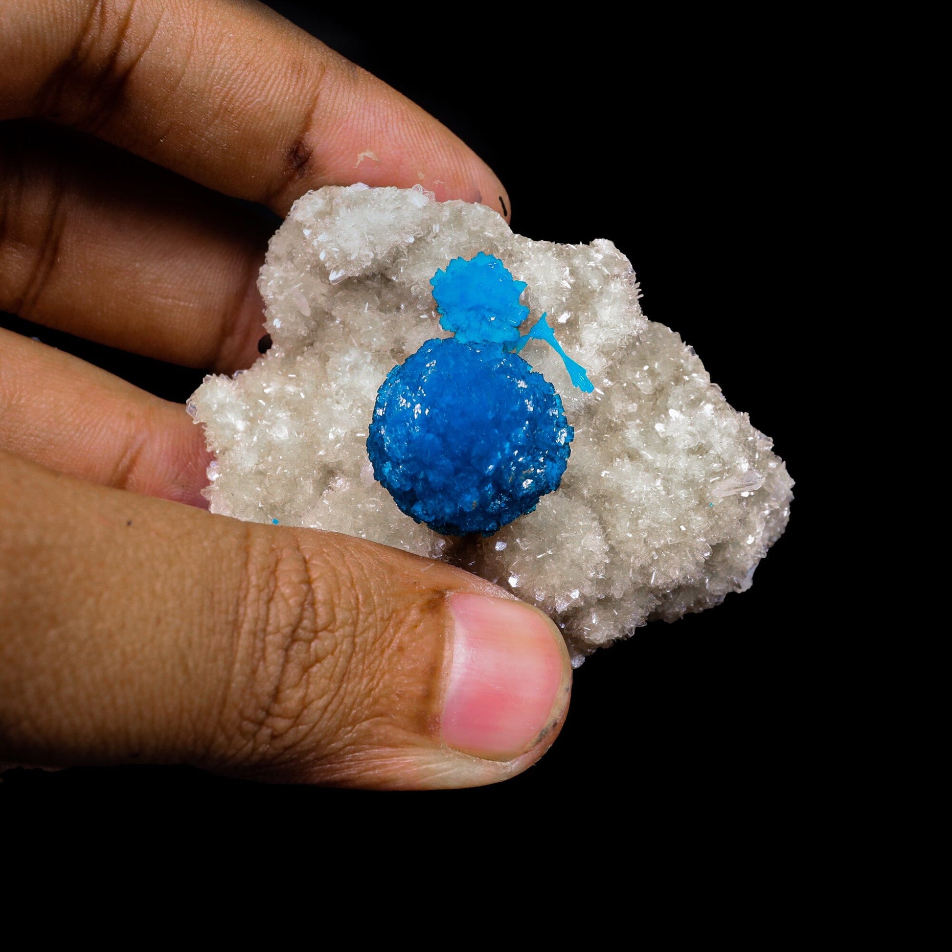 Cavansite on Heulandite (Rare Find) Natural Mineral Specimen # B 6916 Cavansite Superb Minerals 