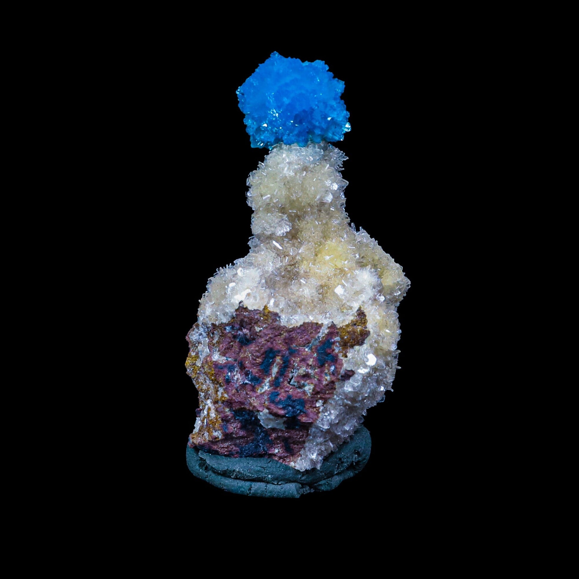 Cavansite on Heulandite (Rare Find) Natural Mineral Specimen # B 6950 Cavansite Superb Minerals 