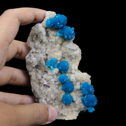 Cavansite on Heulandite (Rare Find) Natural Mineral Specimen