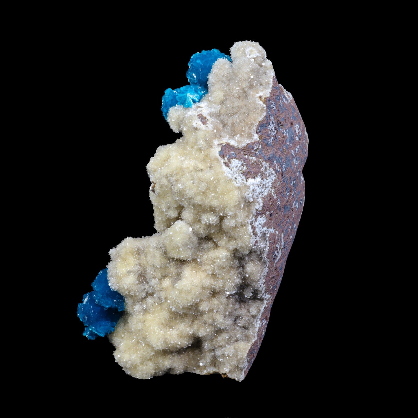 Cavansite on Heulandite (Rare Find) Natural Mineral Specimen