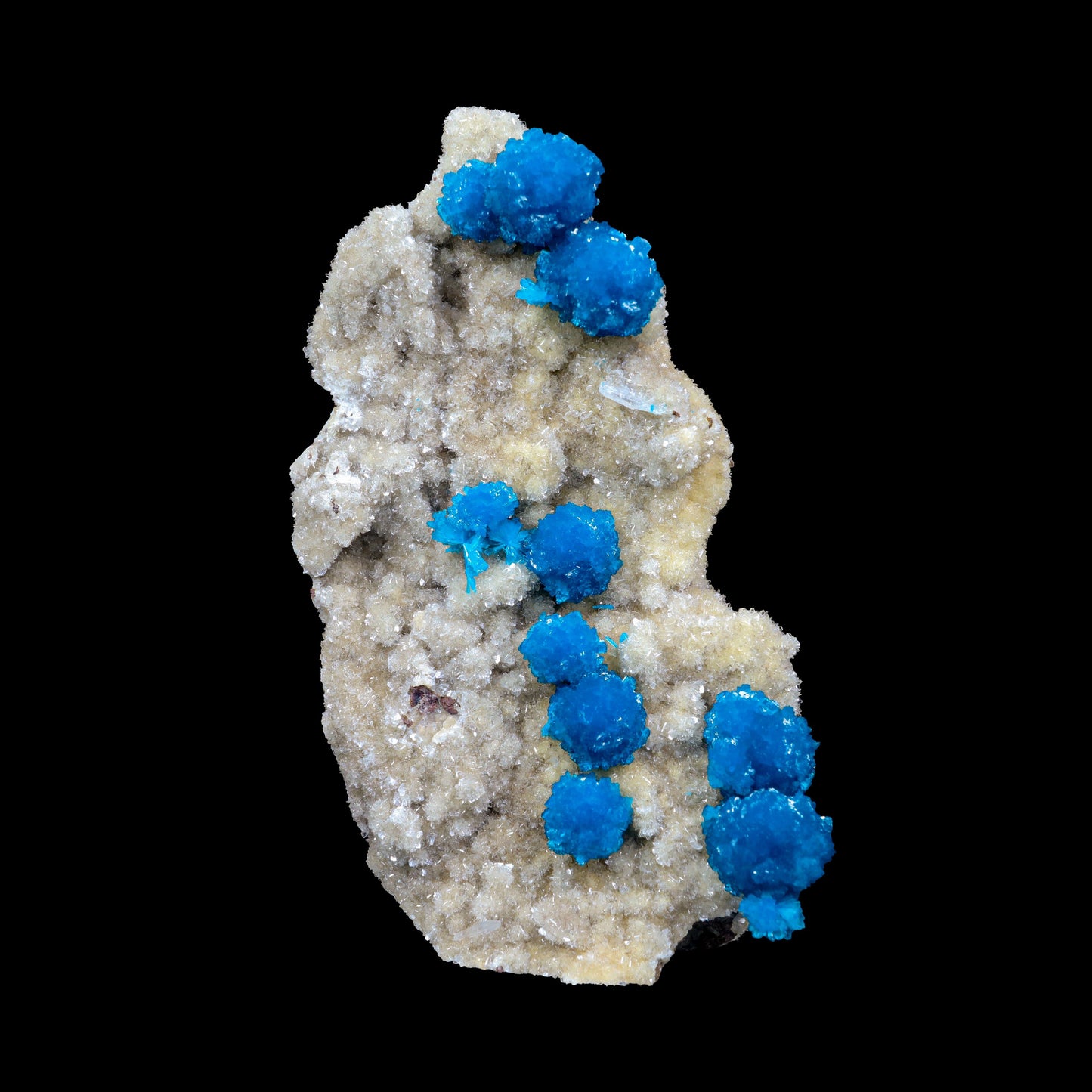 Cavansite on Heulandite (Rare Find) Natural Mineral Specimen