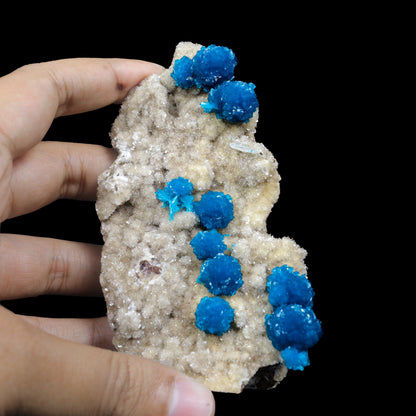 Cavansite on Heulandite (Rare Find) Natural Mineral Specimen