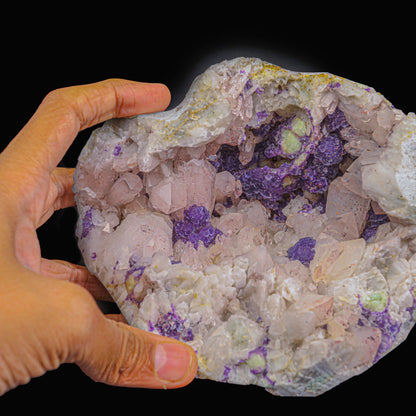 Fluorite With Quartz Natural Mineral Specimen  # B 6860