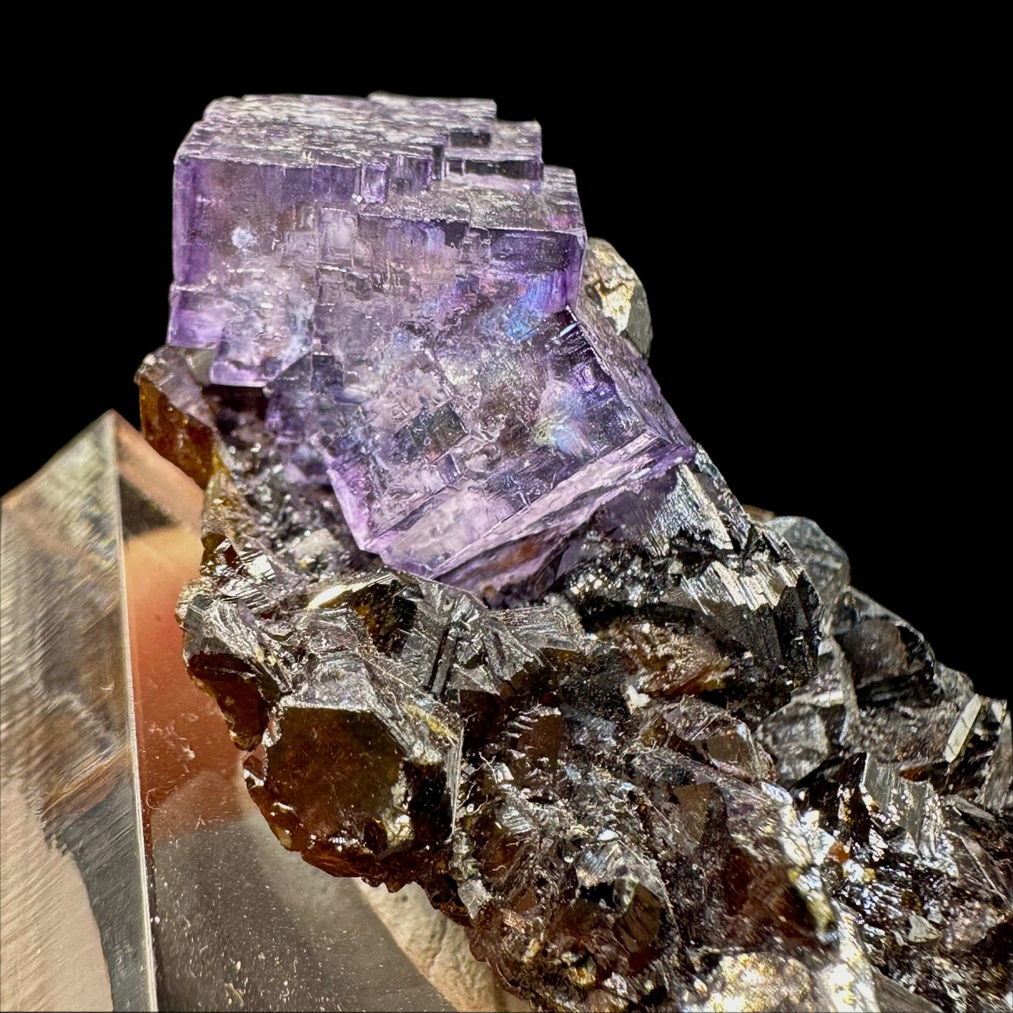 Fluorite With Sphalerite  Natural Mineral Specimen # JPL5