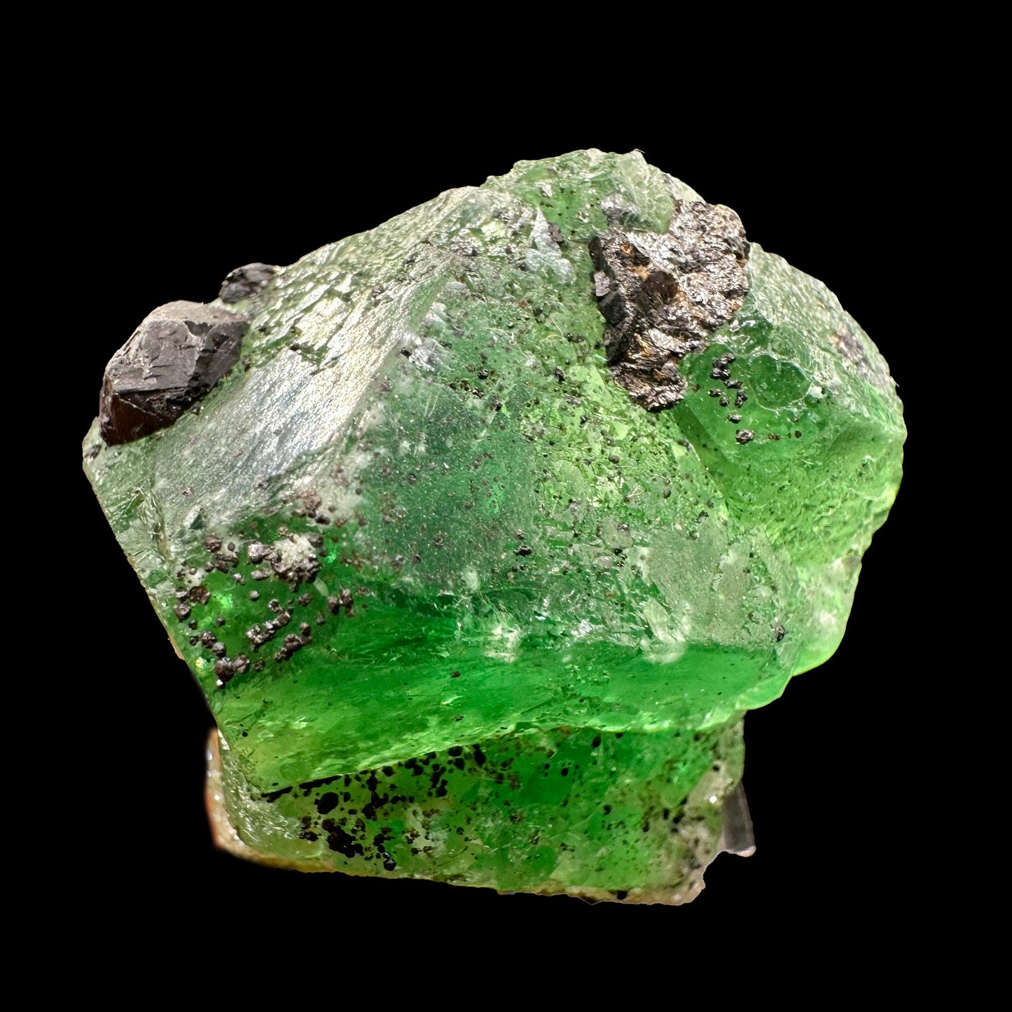 Fluorite With Tourmaline Natural Mineral Specimen # JPL8