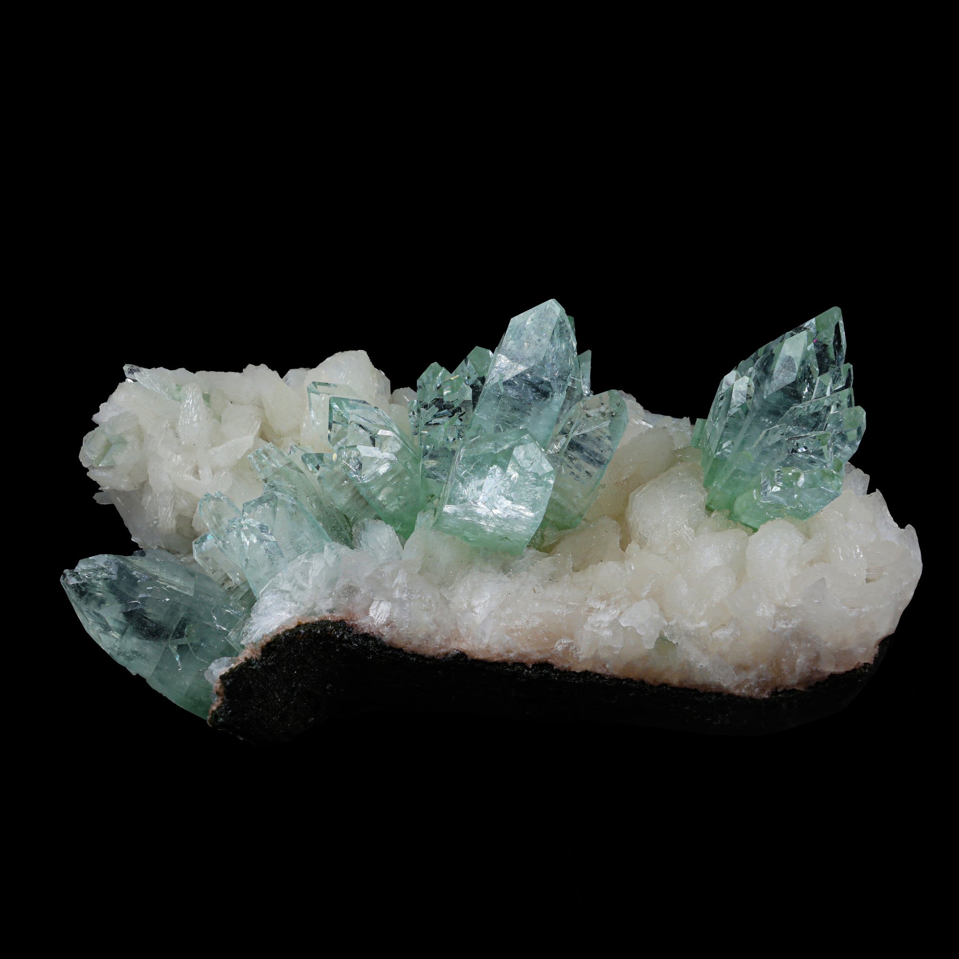 Green Apophyllite sharp terminated Natural Mineral Specimen USA # B 6931