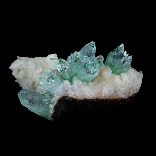 Green Apophyllite sharp terminated Natural Mineral Specimen USA # B 6931