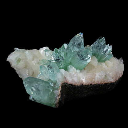 Green Apophyllite sharp terminated Natural Mineral Specimen USA # B 6931