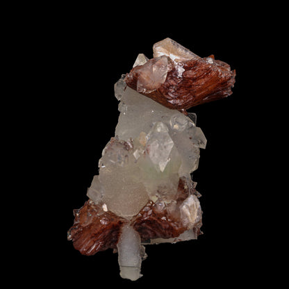 Heulandite With Coated Calcite  Find Natural Mineral Specimen # B 6902