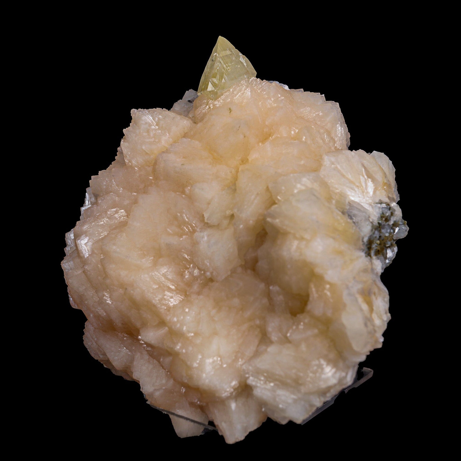 Powellite with Stilbite Rare Find Natural Mineral Specimen # B 6911 Media 1 of 5