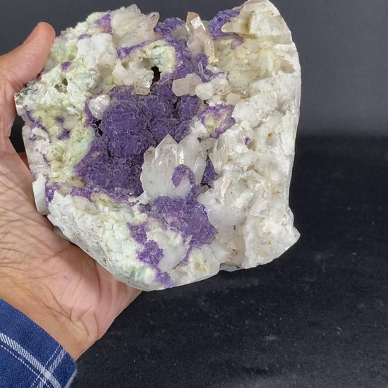 Fluorite With Quartz Rare Natural mineral Specimen # B 6871