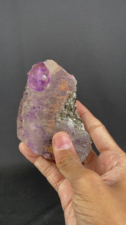 Amethyst with Mica Natural Mineral Specimen  # B 6858