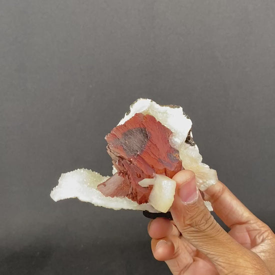 Red Heulandite Natural Mineral Specimen 