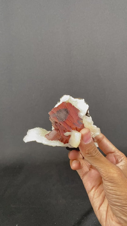 Red Heulandite Natural Mineral Specimen 