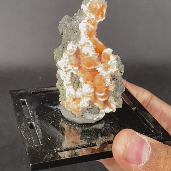 Thomsonite Orange Rare Find Natural Mineral Specimen # B 6867