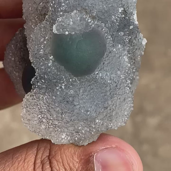 Rare Green Fluorite with MM Quartz Natural Mineral Specimen # B 6966