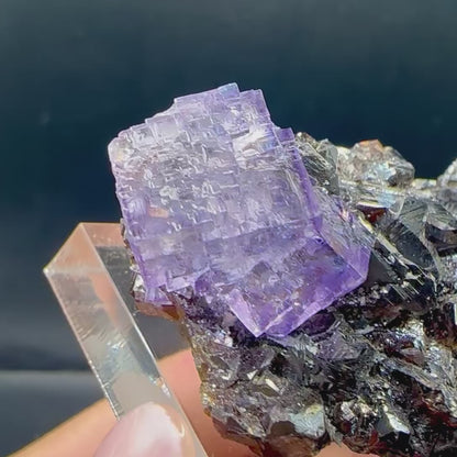 Fluorite With Sphalerite  Natural Mineral Specimen # JPL5