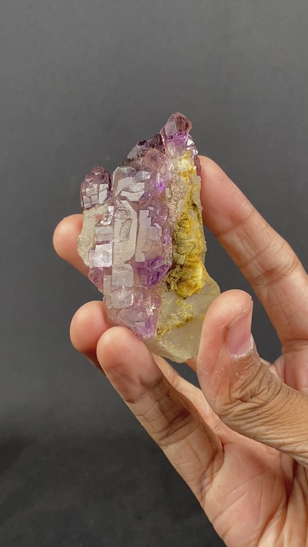 Amethyst With Quartz Natural Mineral Specimen  