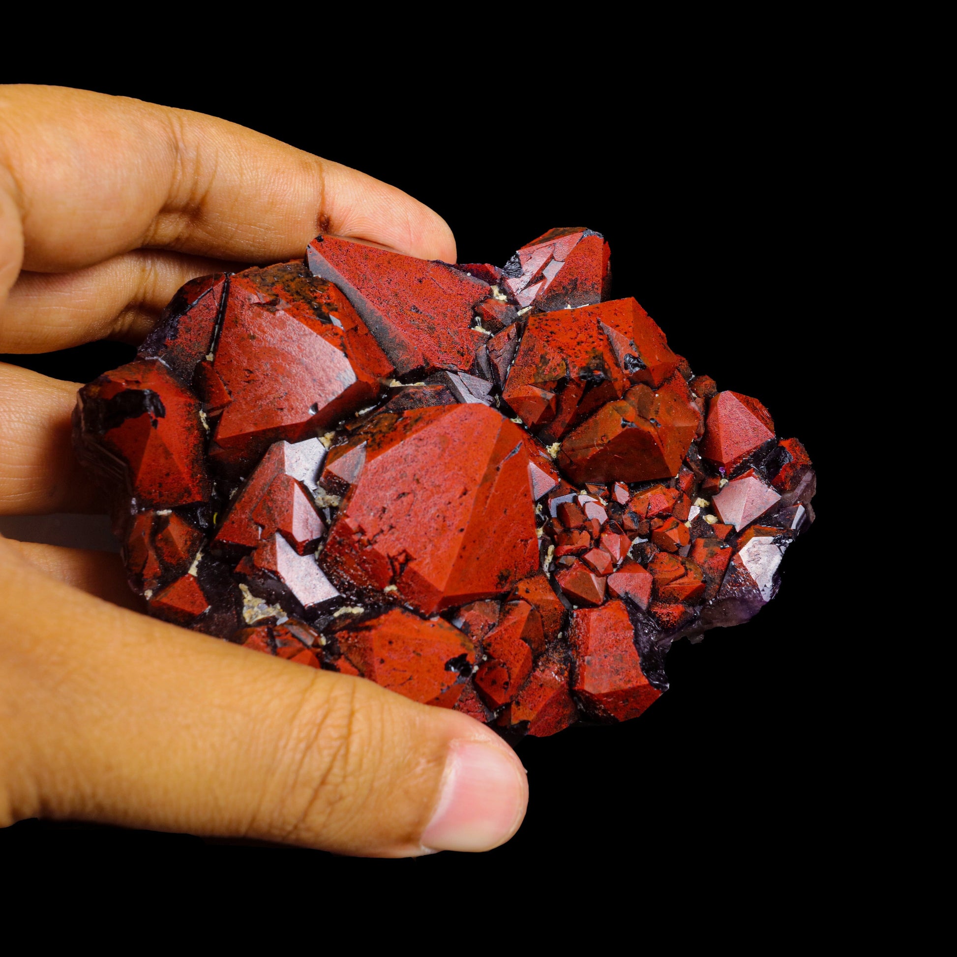 Rare Alien Amethyst with Red Hematite Natural Mineral Specimen # B 6949 Amethsty Superb Minerals 