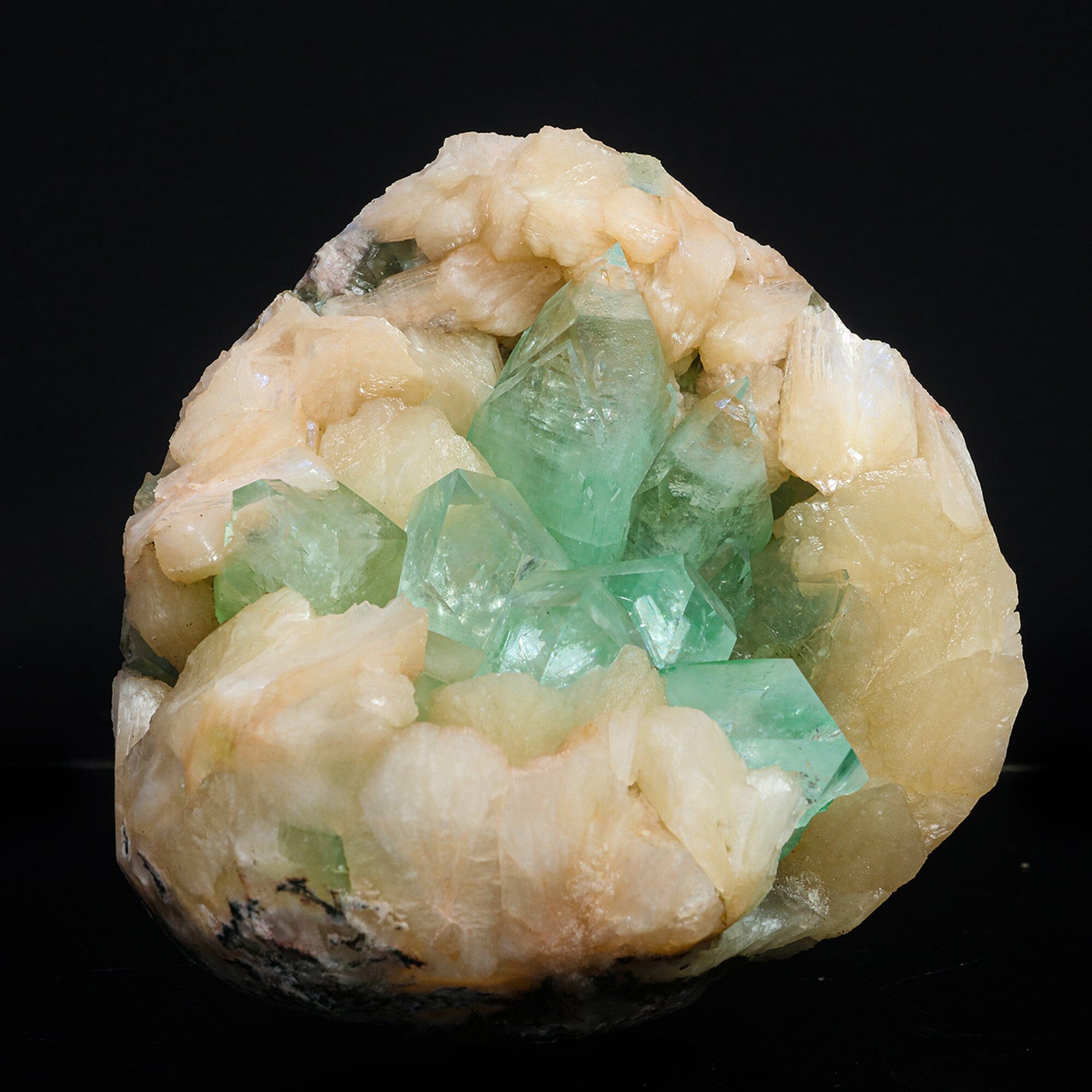 *RARE* Green store Apophyllite with Stilbite raw specimen 413g