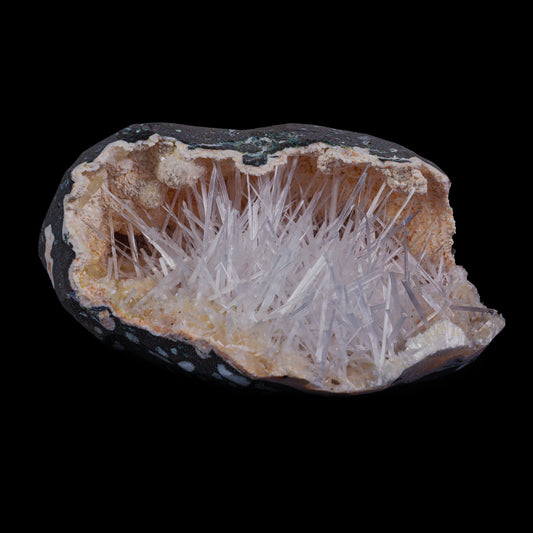 Scolecite with Heulandite in Geode Natural Mineral Specimen # B 6985 Scoleccite Superb Minerals 