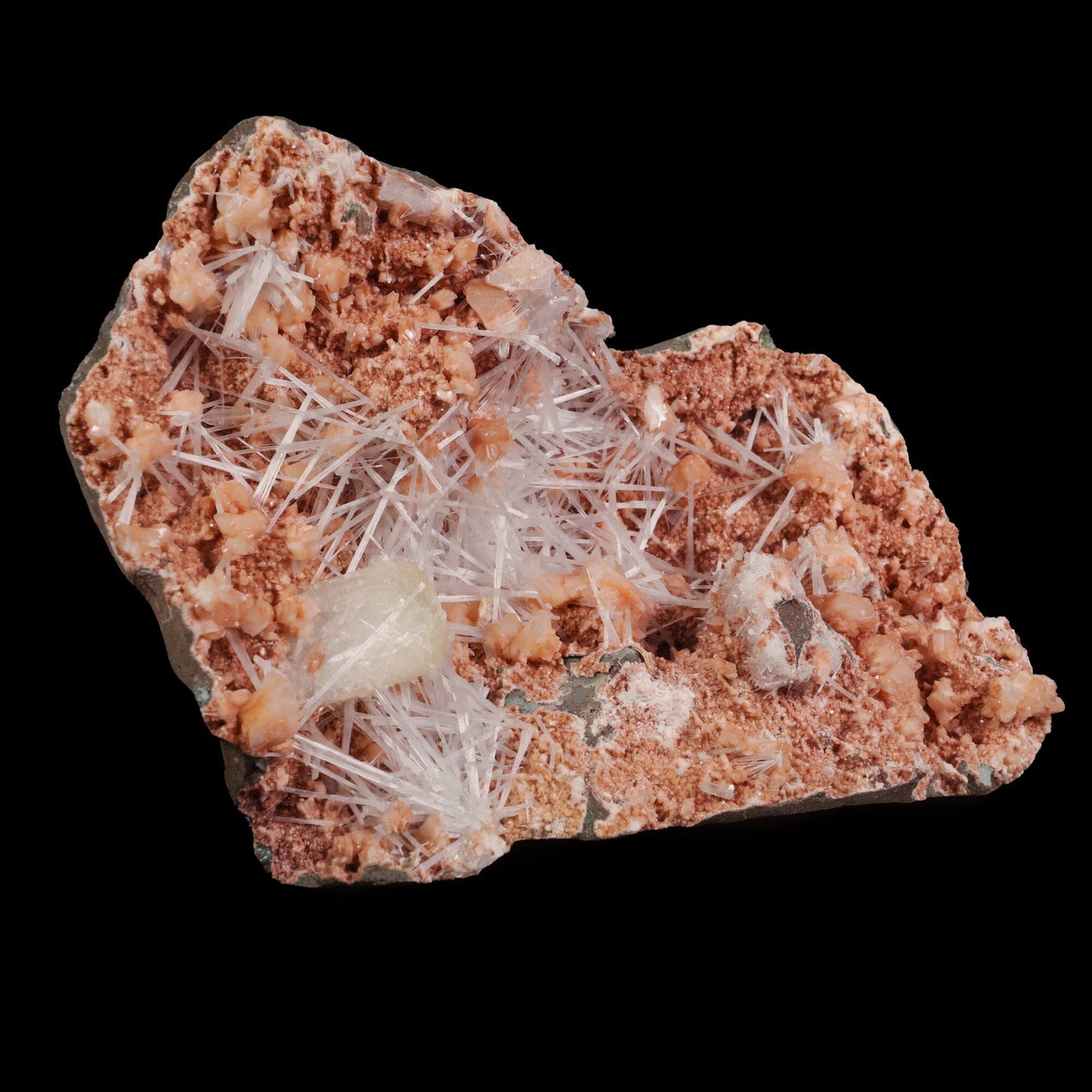 Scolecite with Heulandite in Geode Natural Mineral Specimen # B 6988 Scoleccite Superb Minerals 