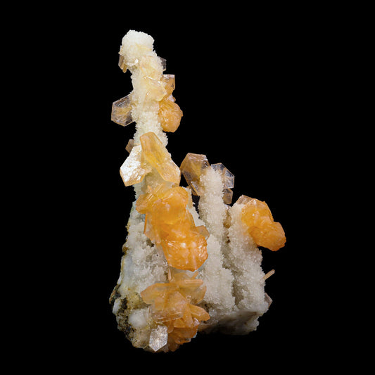 Stilbite With Chalcedony Natural Mineral Specimen # B 6893