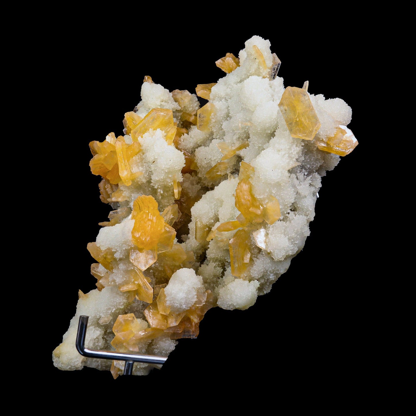 Stilbite With Chalcedony Natural Mineral Specimen # B 6897