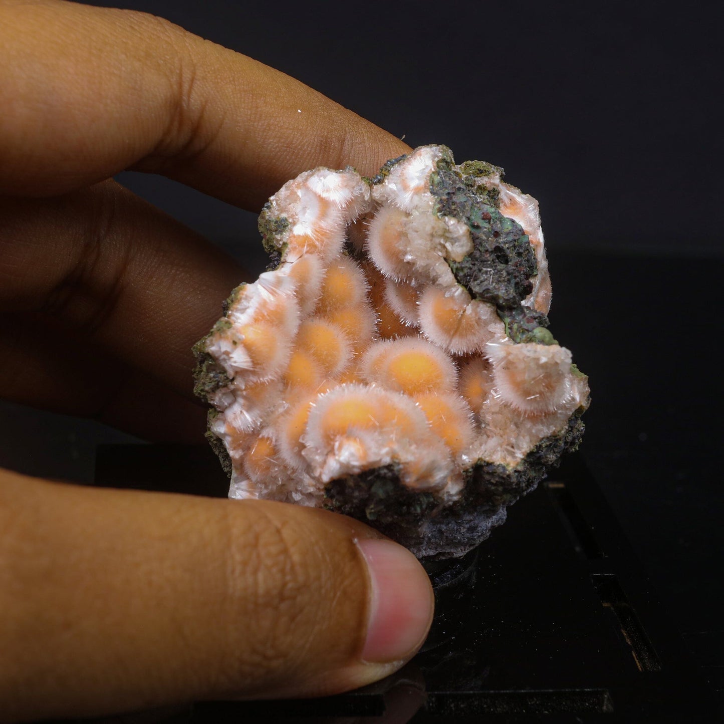 Thomsonite Orange Rare Find Natural Mineral Specimen # B 6954 Thomsonite Superb Minerals 