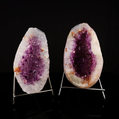 Amethyst Sprakling Crystals Geode in two Halfs Natural Mineral Specimen # B 5583 Amethyst Superb Minerals 