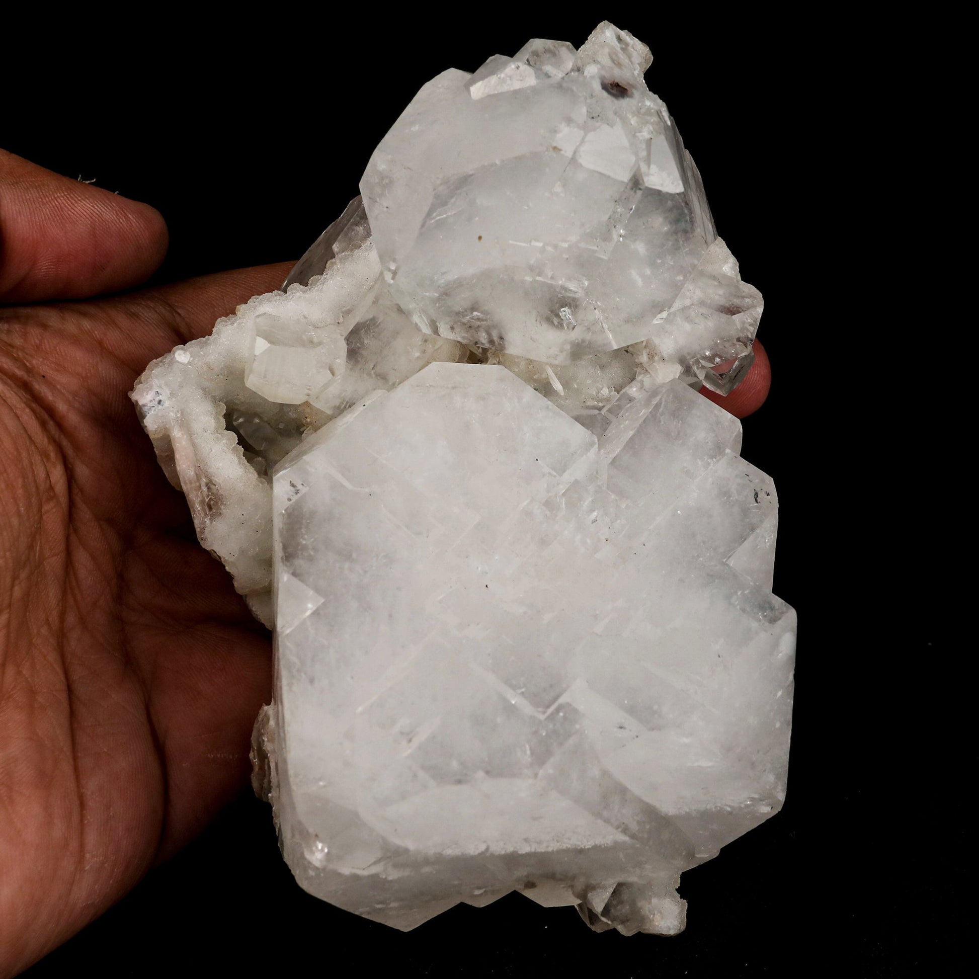 Apophyllite Cube with chalcedony Natural Mineral Specimen # B 5368 Apophyllite Superb Minerals 