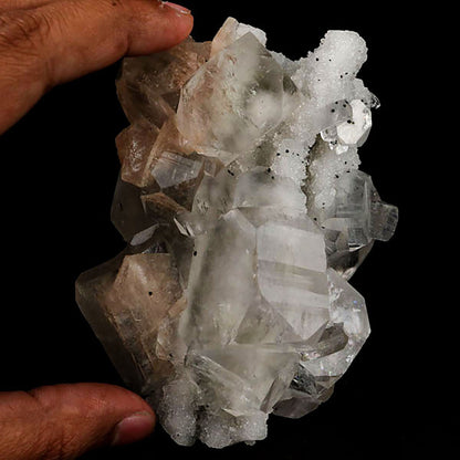 Apophyllite Cube with Stilbite on Chalcedony Natural Mineral Specimen# B 5429 Apophyllite Superb Minerals 