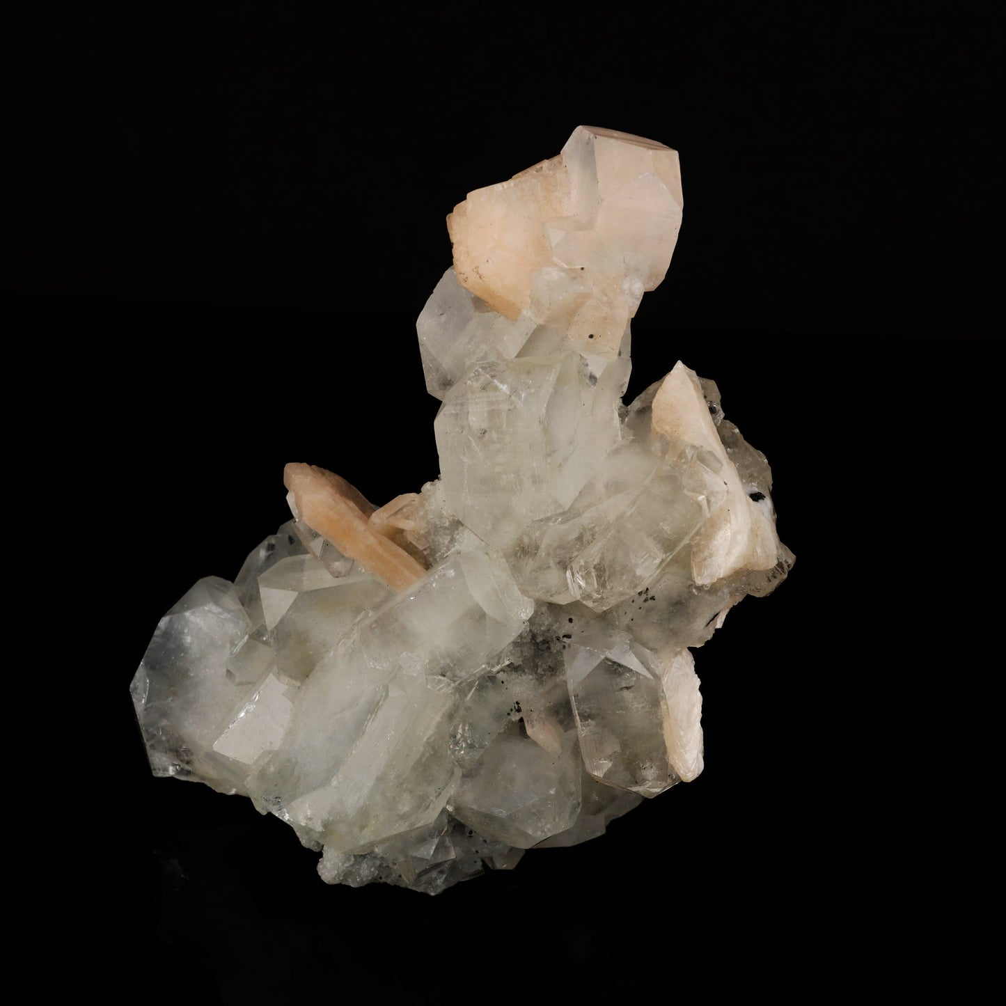 Apophyllite with Stilbite Natural Mineral Specimen # B 5603 Apophyllite Superb Minerals 