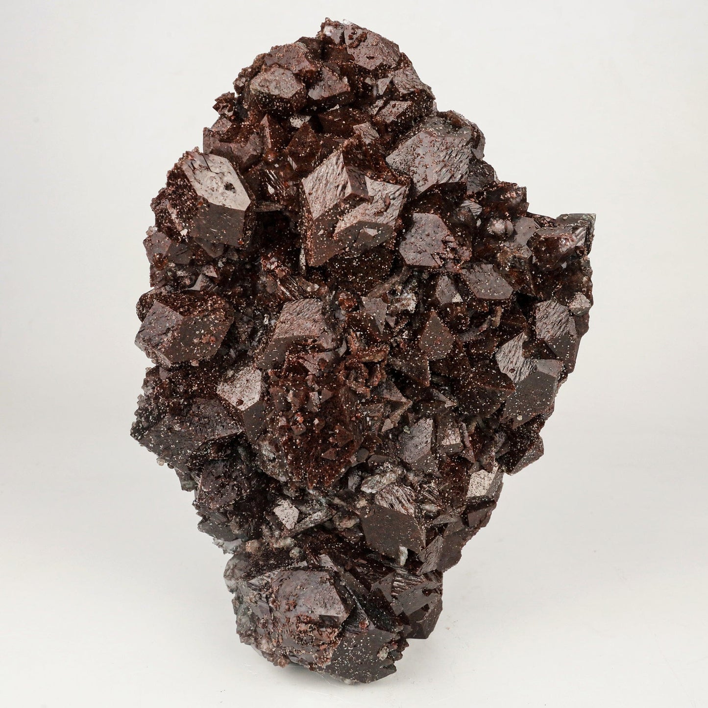 Dark Chocolate Marshy Apophyllite Free Standing dual Side Natural Mineral Specimen # B 6446 Marshy Apophyllite Superb Minerals 