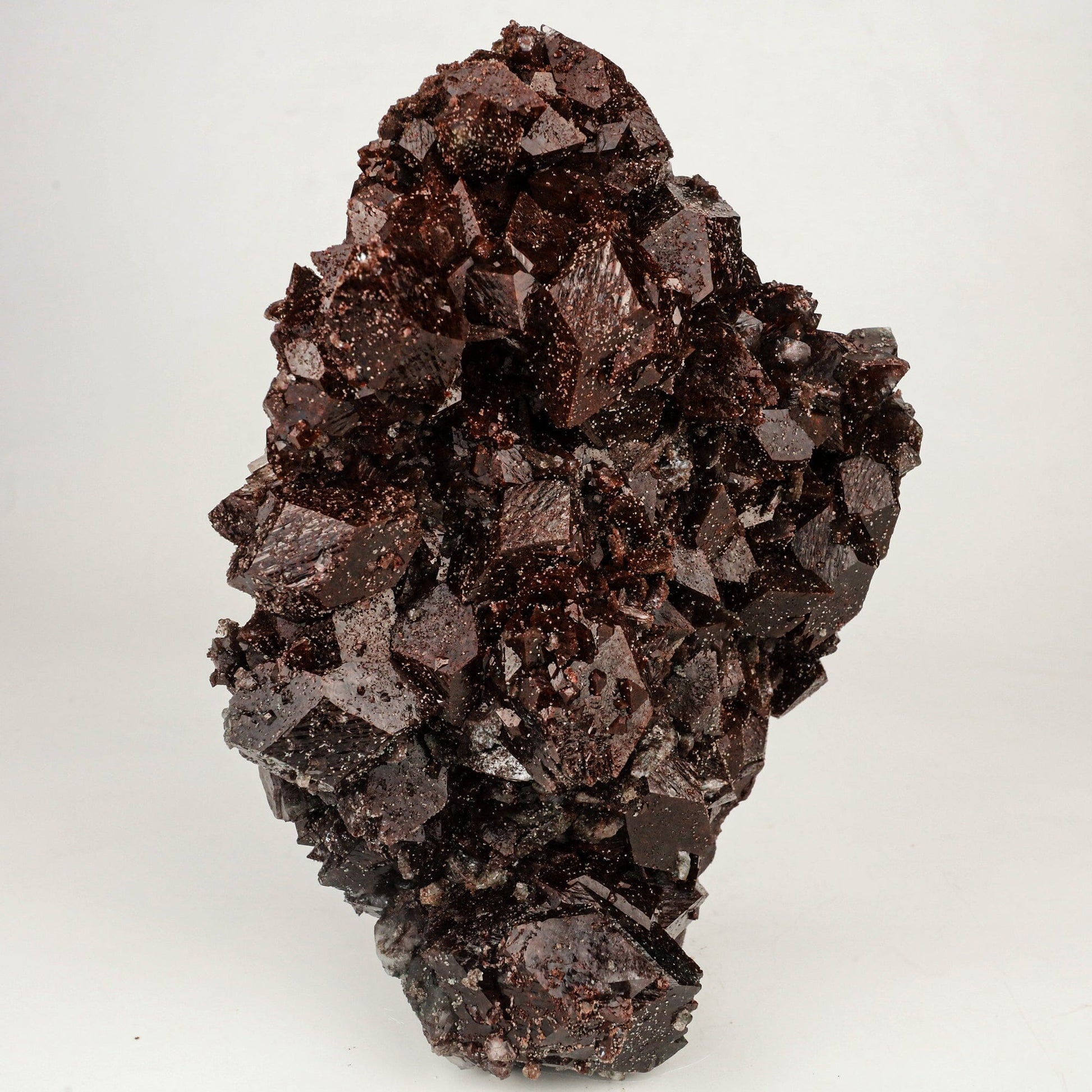 Dark Chocolate Marshy Apophyllite Free Standing dual Side Natural Mineral Specimen # B 6446 Marshy Apophyllite Superb Minerals 