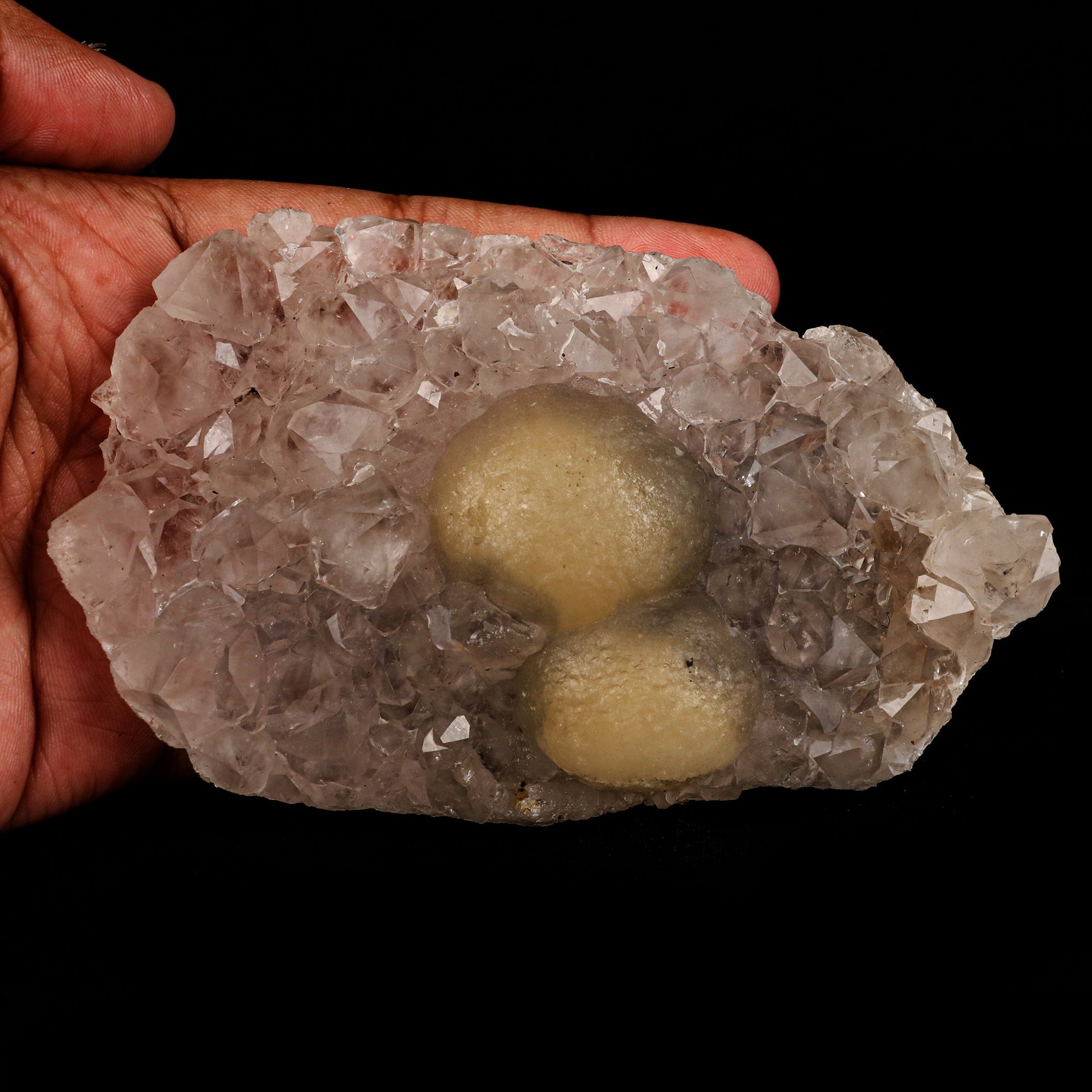 Fluorite ball on MM Quartz Natural Mineral Specimen # B 5384 Fluorite Superb Minerals 