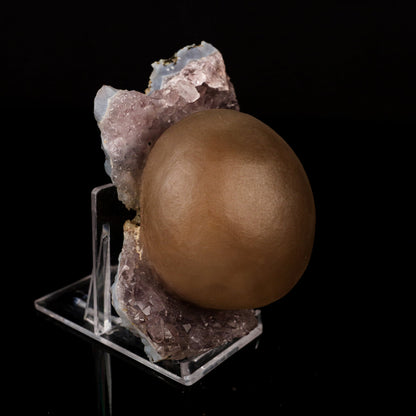 Fluorite Huge Ball on Amethyst Very Rare Natural Mineral Specimen # B 5759 Fluorite Superb Minerals 