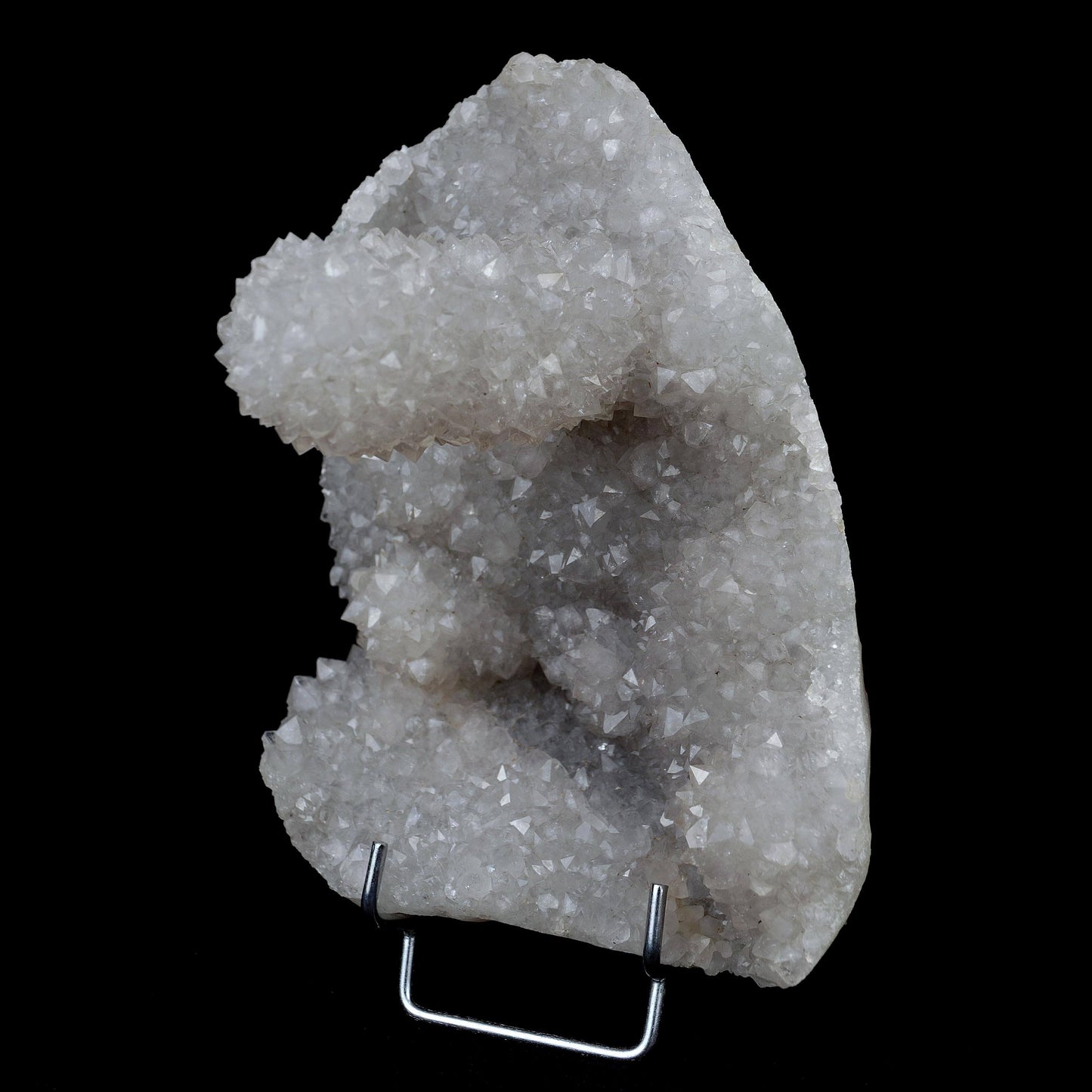 MM Quartz Sparkling Stalactite Natural Mineral Specimen # B 4257  https://www.superbminerals.us/products/mm-quartz-sparkling-stalactite-natural-mineral-specimen-b-4257  Features:A very aesthetic specimen of transparent clear&nbsp; Quartz crystals completely covering all sides of a&nbsp; high stalactites as well as two smaller adjoining stalactites, making for great symmetry. A beautiful showy piece in excellent condition.Primary Mineral(s): MM Quartz