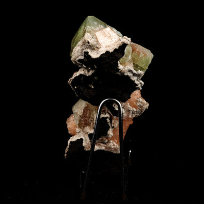 Terminated Green Apophyllite with Stilbite Natural Mineral Specimen # B 5074 Apophyllite Superb Minerals 
